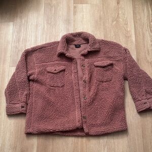 32 Degrees Dusty Rose Sherpa Jacket